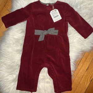Baby Girls Zara Red Romper / Jumpsuit 6/9 months